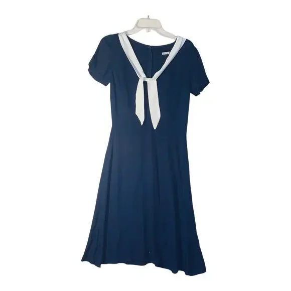 Reformation Este Sailor Nautical Dress sz 6 - Picture 7 of 12